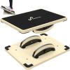 Sportneer 2-in-1 Balance Board – Adjustable Wobble & Slant Board for Core Strength, Stretching, Rehab, Standing Desk, Home Gym Workout(Black)