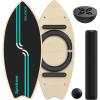 Sportneer Balance Board Upgrade – 8-in-1 Wooden Wobble Board with Roller, Rubber Ball & Half Ball, Balance Trainer for Adults, Core Strength & Physical Therapy Equipment 450 LBS