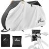 Sportneer Bike Cover: 190T Waterproof Outdoor Bicycle Covers for Preventing Rain Sun UV Dust Wind with Anti-theft Lock Holes and Storage Bag for Mountain Road Electric Bike(190T-Black and Silver)