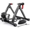 Sportneer Bike Trainer – Magnetic Stationary Bike Stand for 26-28″ & 700C Wheels – Adjustable 6 Level Resistance Bike Trainer Stand for Indoor Riding with Quick Release Lever & Front Wheel Riser Block(Black)