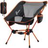 Sportneer Camp Chairs for Adults, Backpack Beach Chair Lightweight Folding Compact Camping Chairs Portable Backpacking Chair for Camping Hiking Lawn Picnic Outdoor Travel