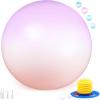 Sportneer Extra Thick Exercise Ball – 25.6”Yoga Ball with Quick Pump – Anti-Burst and Slip Resistant Fitness Ball Chair for Pregnancy and Physical Therapy(Pink Purple)