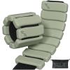 Sportneer S-Shaped Wrist Weights Set of 2 (1LB/2LB Each) for Women Men Comfortable Arm Leg Weight for Pilates, Running, Walking, Workout, Yoga, Water Aerobics, Pool Exercises(Dusty Matcha)