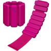 Sportneer Wrist & Ankle Weights for Women Men – 1 Pair (1 lb/2 lb Each) | Adjustable Weighted Bracelet Silicone Bangles for Yoga, Dance, Pilates, Cardio, Aerobics, Gym, Pool Exercises and Jogging(Pink Flash)