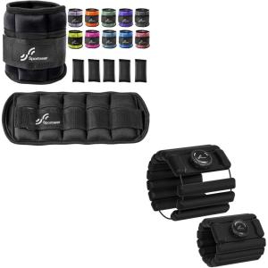 Sportneer Adjustable Weighted Ankle Weights with Adjustable Wrist Weights