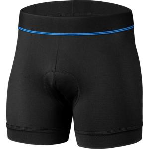 Sportneer Padded Bike Shorts for Men 3D Padding Men’s Cycling Biking Underwear Anti-Slip Design Breathable & Adsorbent(Black Wtih Blue Lines)