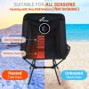 Sportneer Heated Chairs Outdoor Sports: Heated Camping Chair with USB Plug & 3 Heating Levels – Portable & Compact Heated Chair for Backpacking, Camping, Lawn, Picnic, Travel (Power Bank Not Included)