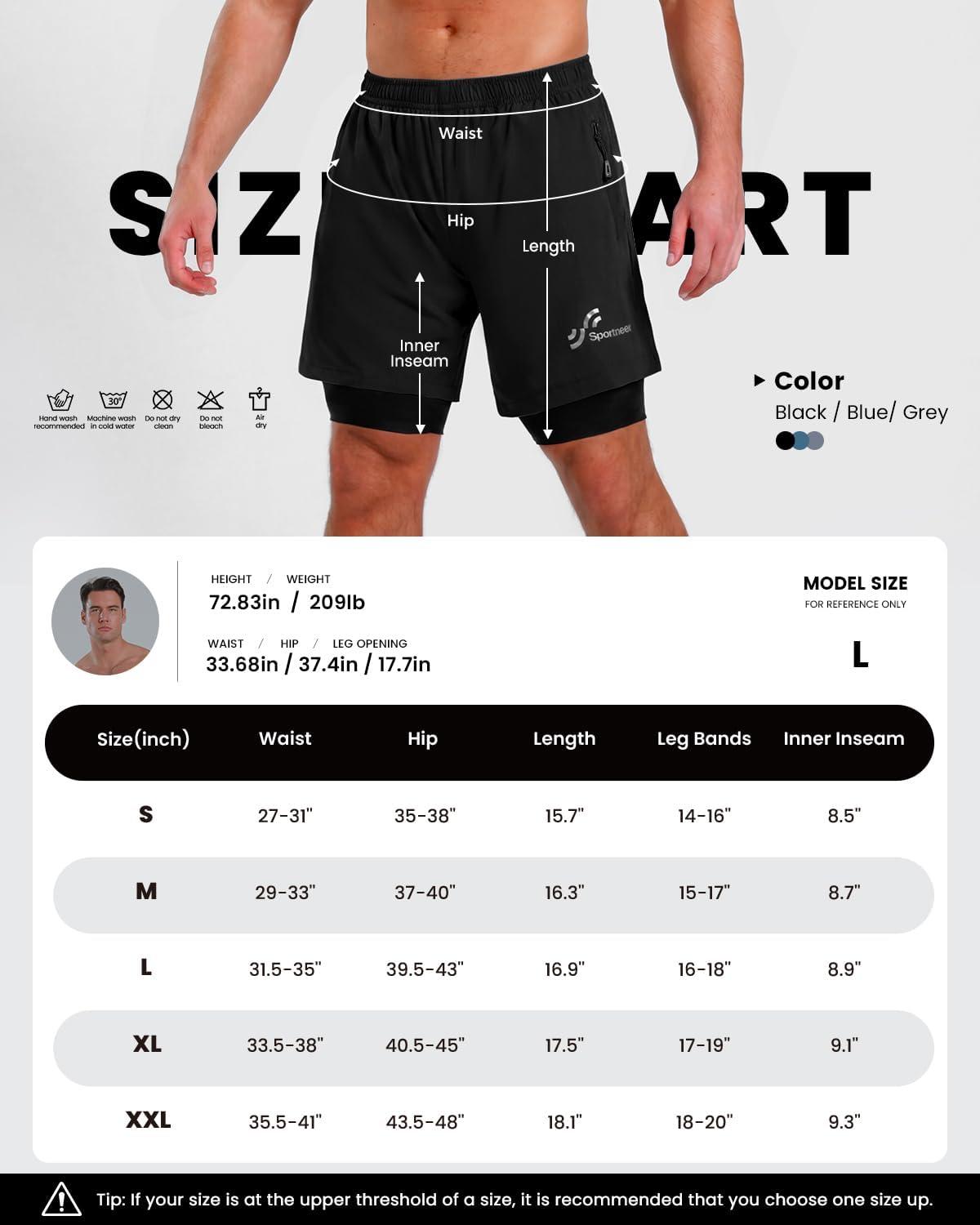 image:imageSportneer Bike Shorts for Men 3D Padded Lightweight MTB Fit Riding Biking Bicycle Biker Shorts with Zipper PocketsSolid Black