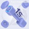 Adjustable Dumbbell Set of 2: Sportneer 4 in 1 Free Weights Dumbbells Set for Women, Hand Weights for Women at Home, Each 2lb 3lb 4lb 5lb Weights with Soft Rubber Handle for Home Gym Exercise Training(Bright Cornflower)