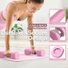 Adjustable Dumbbell Set of 2: Sportneer 4 in 1 Free Weights Dumbbells Set for Women, Hand Weights for Women at Home, Each 2lb 3lb 4lb 5lb Weights with Soft Rubber Handle for Home Gym Exercise Training(Wild Rose)