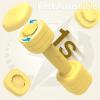 Adjustable Dumbbell Set of 2: Sportneer 4 in 1 Free Weights Dumbbells Set for Women, Hand Weights for Women at Home, Each 2lb 3lb 4lb 5lb Weights with Soft Rubber Handle for Home Gym Exercise Training(Butter Yellow)