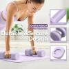 Adjustable Dumbbell Set of 2: Sportneer 4 in 1 Free Weights Dumbbells Set for Women, Hand Weights for Women at Home, Each 2lb 3lb 4lb 5lb Weights with Soft Rubber Handle for Home Gym Exercise Training(Aura Lavender)