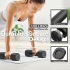 Adjustable Dumbbell Set of 2: Sportneer 4 in 1 Free Weights Dumbbells Set for Women, Hand Weights for Women at Home, Each 2lb 3lb 4lb 5lb Weights with Soft Rubber Handle for Home Gym Exercise Training(Twilight Black)
