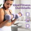Adjustable Dumbbell Set of 2: Sportneer 4 in 1 Free Weights Dumbbells Set for Women, Hand Weights for Women at Home, Each 2lb 3lb 4lb 5lb Weights with Soft Rubber Handle for Home Gym Exercise Training(Aura Lavender)