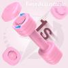 Adjustable Dumbbell Set of 2: Sportneer 4 in 1 Free Weights Dumbbells Set for Women, Hand Weights for Women at Home, Each 2lb 3lb 4lb 5lb Weights with Soft Rubber Handle for Home Gym Exercise Training(Wild Rose)