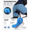 Sportneer Bike Shorts for Men – 3D Padded Lightweight MTB Fit Riding Biking Bicycle Biker Shorts with Zipper Pockets(Light Blue)
