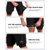 Sportneer Bike Shorts for Men – 3D Padded Lightweight MTB Fit Riding Biking Bicycle Biker Shorts with Zipper Pockets(Solid Black)