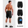 Sportneer Bike Shorts for Men – 3D Padded Lightweight MTB Fit Riding Biking Bicycle Biker Shorts with Zipper Pockets(Solid Black)