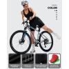 Sportneer Women Padded Bike Shorts – 4D Bicycle Cycling Shorts with 2 Zipper Pockets & 1 Inner Thigh Pocket(Black)