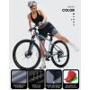 Sportneer Women Padded Bike Shorts – 4D Bicycle Cycling Shorts with 2 Zipper Pockets & 1 Inner Thigh Pocket(Black Grey)