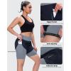 Sportneer Women Padded Bike Shorts – 4D Bicycle Cycling Shorts with 2 Zipper Pockets & 1 Inner Thigh Pocket(Black Grey)