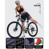 Sportneer Women Padded Bike Shorts – 4D Bicycle Cycling Shorts with 2 Zipper Pockets & 1 Inner Thigh Pocket(Black Purple)