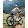 Sportneer Women Padded Bike Shorts – 4D Bicycle Cycling Shorts with 2 Zipper Pockets & 1 Inner Thigh Pocket(Grey)
