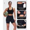 Sportneer Womens 4D Padded Bike Shorts – Women’s Cycling Shorts with Breathable Mesh Pockets & Secure Zipper(Black)
