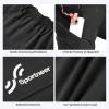 Sportneer Bike Shorts for Men: 3D Padded Lightweight Riding Biking Cycling Mountain Bike Shorts for Men with Zipper Pockets(All Black)