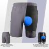 Sportneer Bike Shorts for Men: 3D Padded Lightweight Riding Biking Cycling Mountain Bike Shorts for Men with Zipper Pockets(All Grey)