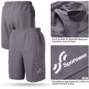 Sportneer Bike Shorts for Men: 3D Padded Lightweight Riding Biking Cycling Mountain Bike Shorts for Men with Zipper Pockets(All Grey)