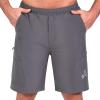 Sportneer Bike Shorts for Men: 3D Padded Lightweight Riding Biking Cycling Mountain Bike Shorts for Men with Zipper Pockets(All Grey)