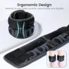 Sportneer Ankle Weights for Men Women Strength Training, 4/10 lbs Pair Leg Weights Set Comfortable and Soft Perfect for Dancing Running Walking Fitness Workout(Black)