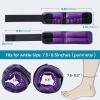 Sportneer Ankle Weights for Men Women Strength Training, 4/10 lbs Pair Leg Weights Set Comfortable and Soft Perfect for Dancing Running Walking Fitness Workout(Purple)