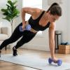 Sportneer Neoprene Dumbbells Set of 2, 2,3, 5, 8, 10lb Hand Weights for Women, Non-Slip Ergonomic Design, Anti-Roll Square Shape at home weights for women(Bright Cornflower)