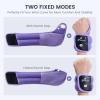 Sportneer Wrist Weights with Thumb Loops Lock for Men Women, 2 LBS /4 LBS Pair Arm Hand Weights for Running Walking Jogging Physical Therapy Gym Strength Training Cardio Exercise, Increase Wrist & Hand Resistance(Purple)