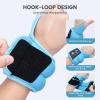 Sportneer Wrist Weights with Thumb Loops Lock for Men Women, 2 LBS /4 LBS Pair Arm Hand Weights for Running Walking Jogging Physical Therapy Gym Strength Training Cardio Exercise, Increase Wrist & Hand Resistance(Blue)