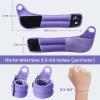 Sportneer Wrist Weights with Thumb Loops Lock for Men Women, 2 LBS /4 LBS Pair Arm Hand Weights for Running Walking Jogging Physical Therapy Gym Strength Training Cardio Exercise, Increase Wrist & Hand Resistance(Purple)