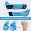 Sportneer Wrist Weights with Thumb Loops Lock for Men Women, 2 LBS /4 LBS Pair Arm Hand Weights for Running Walking Jogging Physical Therapy Gym Strength Training Cardio Exercise, Increase Wrist & Hand Resistance(Blue)