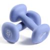 Sportneer Neoprene Dumbbells Set of 2, 2,3, 5, 8, 10lb Hand Weights for Women, Non-Slip Ergonomic Design, Anti-Roll Square Shape at home weights for women(Bright Cornflower)
