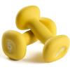 Sportneer Neoprene Dumbbells Set of 2, 2,3, 5, 8, 10lb Hand Weights for Women, Non-Slip Ergonomic Design, Anti-Roll Square Shape at home weights for women(Butter Yellow)
