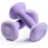 Sportneer Neoprene Dumbbells Set of 2, 2,3, 5, 8, 10lb Hand Weights for Women, Non-Slip Ergonomic Design, Anti-Roll Square Shape at home weights for women(Purple)