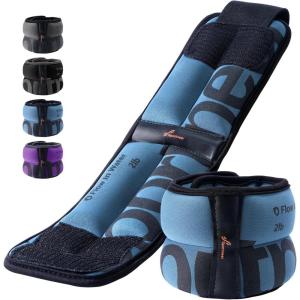 Sportneer Ankle Weights for Men Women Strength Training, 4/10 lbs Pair Leg Weights Set Comfortable and Soft Perfect for Dancing Running Walking Fitness Workout(Blue)