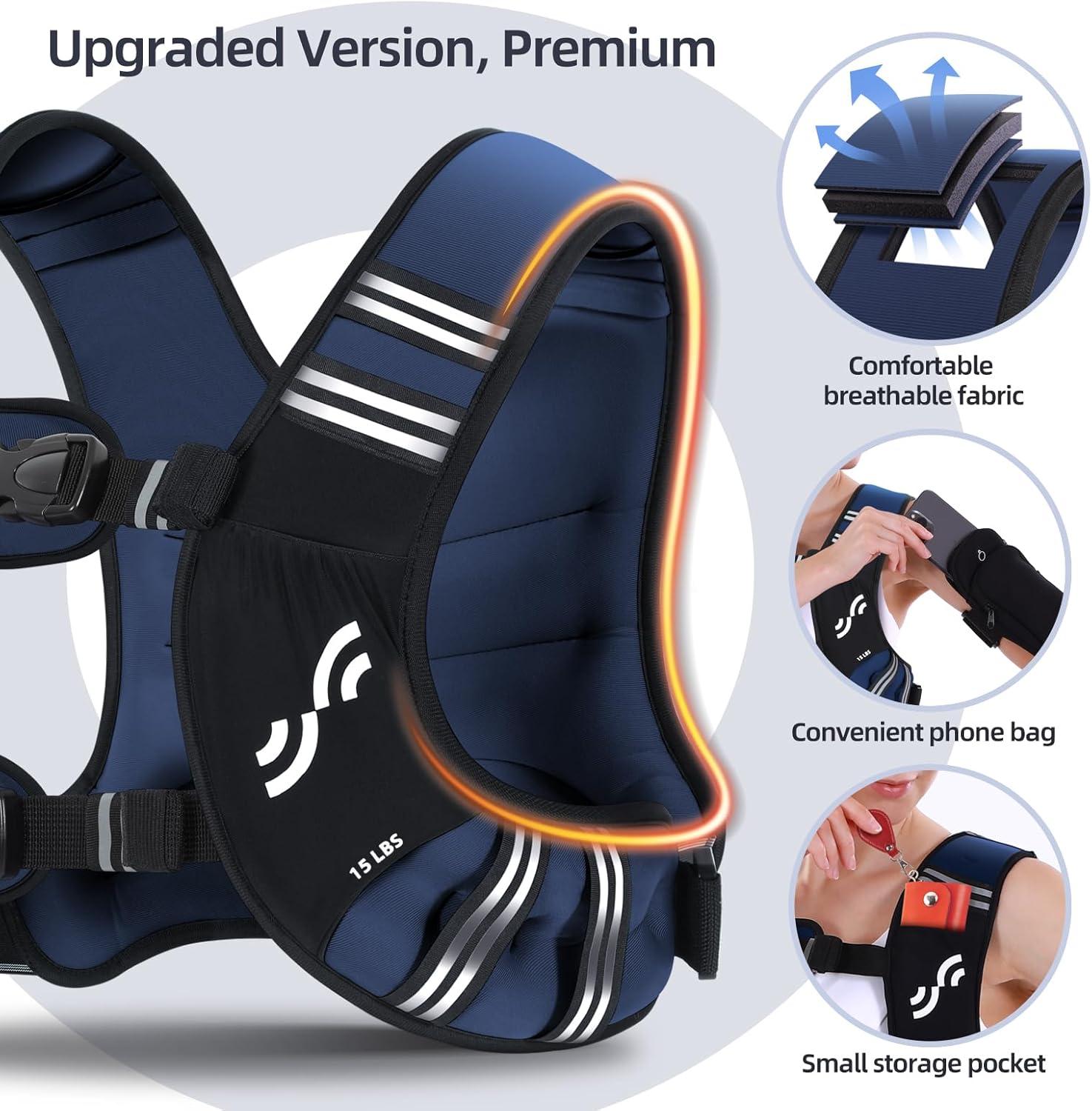 image:imageAdjustable Ankle Weights and Weighted Vest 15lbs