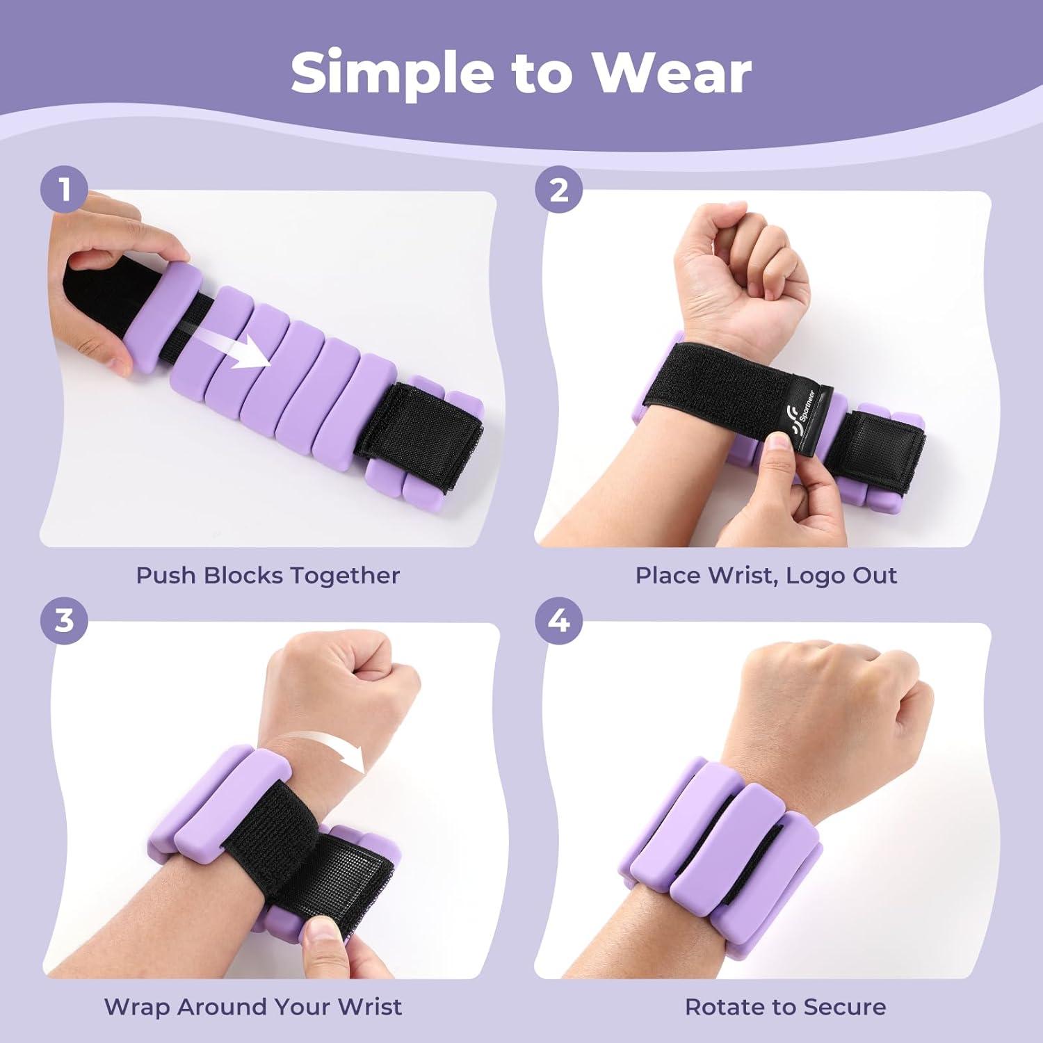 image:imageSportneer Adjustable Weighted Vest and SShaped Wrist Weights Set of 2