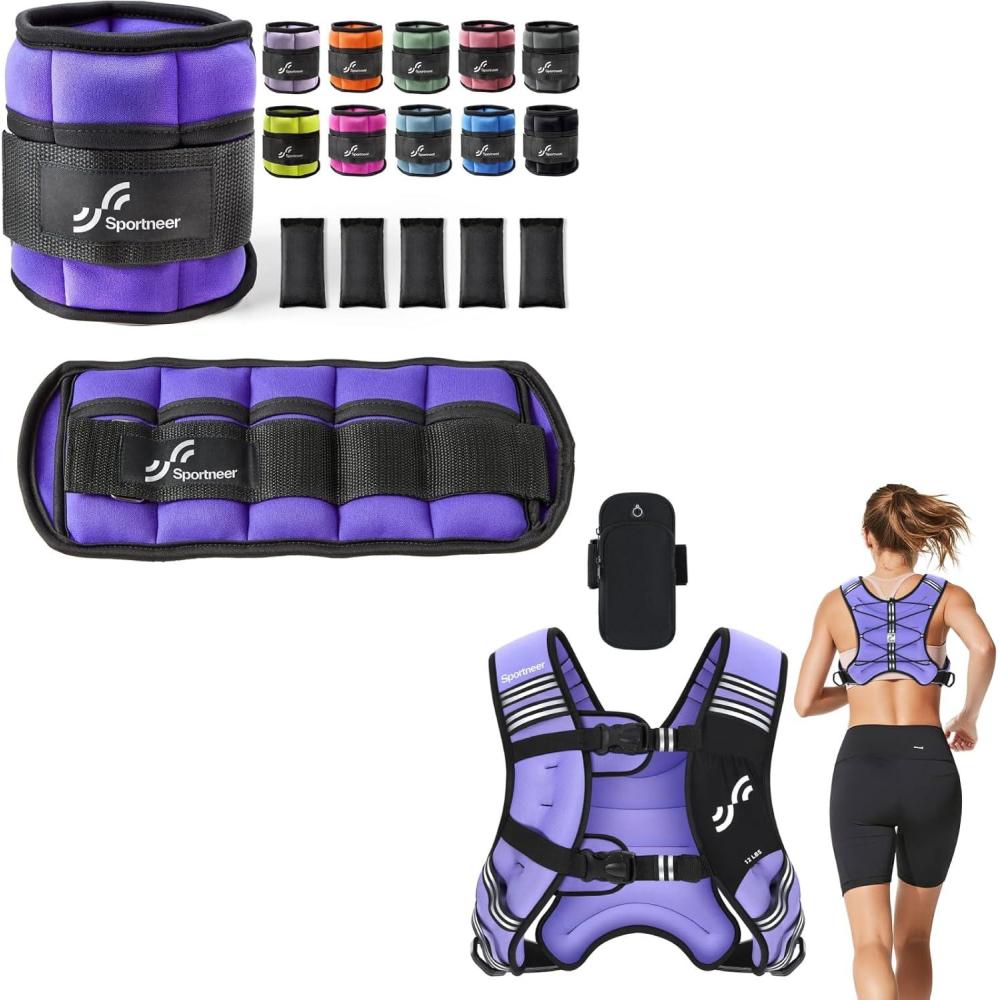 image:imageAdjustable Ankle Weights and Weighted Vest 12lbs