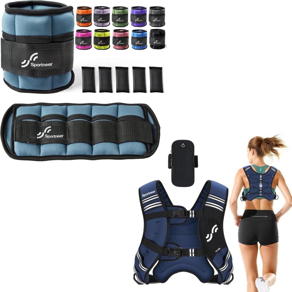 image:imageAdjustable Ankle Weights and Weighted Vest 15lbs