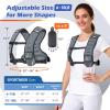 Sportneer Adjustable Weighted Vest Woman: 6-10lb/10-18lb Weighted Walking Vest for Women with 4/8 Weight Packs Fast Adjust Comfortable Weight Vest for Home Gym Burn Calories Strength Training Vests(Gray)