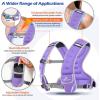 Sportneer Adjustable Weighted Vest Woman: 6-10lb/10-18lb Weighted Walking Vest for Women with 4/8 Weight Packs Fast Adjust Comfortable Weight Vest for Home Gym Burn Calories Strength Training Vests(Purple)