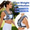 Sportneer Adjustable Weighted Vest Woman: 6-10lb/10-18lb Weighted Walking Vest for Women with 4/8 Weight Packs Fast Adjust Comfortable Weight Vest for Home Gym Burn Calories Strength Training Vests(Gray)